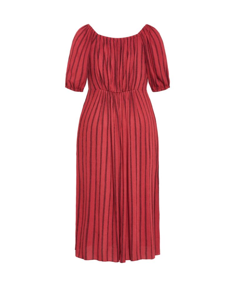 Women's Bella Stripe Tie Front Maxi Dress