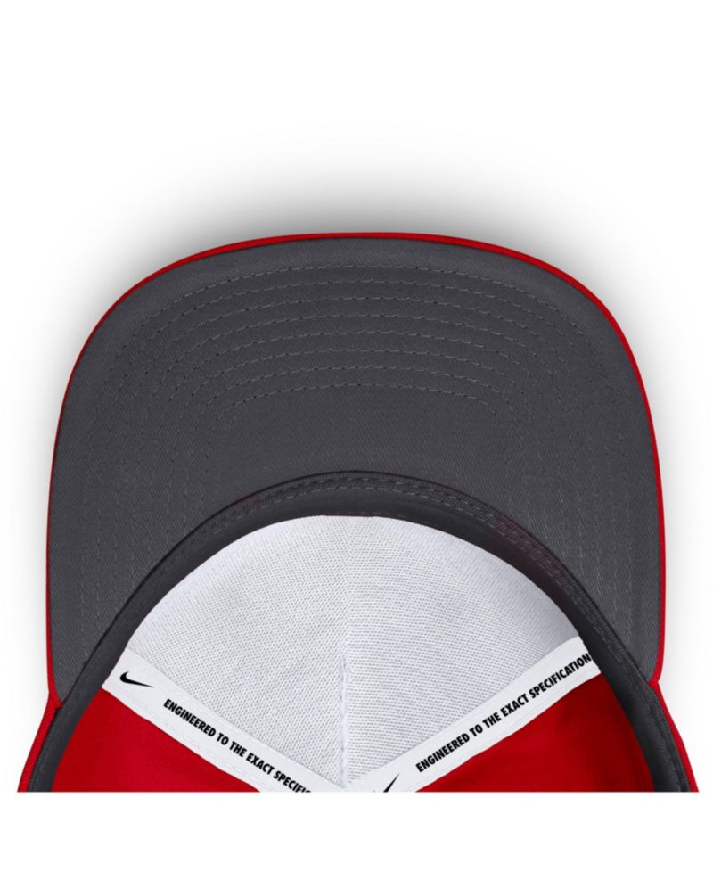 Men's Scarlet Ohio State Buckeyes 2026 Sideline Dri-FIT Rise Adjustable Hat