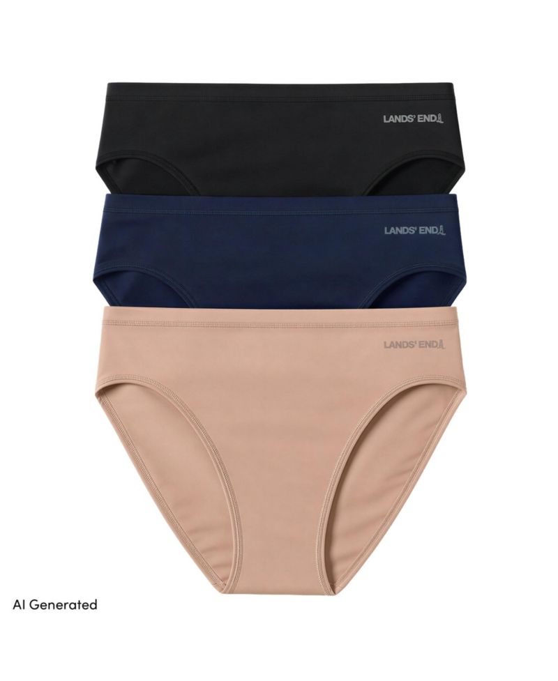 Women's Bikini True Solutions Light Weight Microfiber Basics 3 Pack Panties