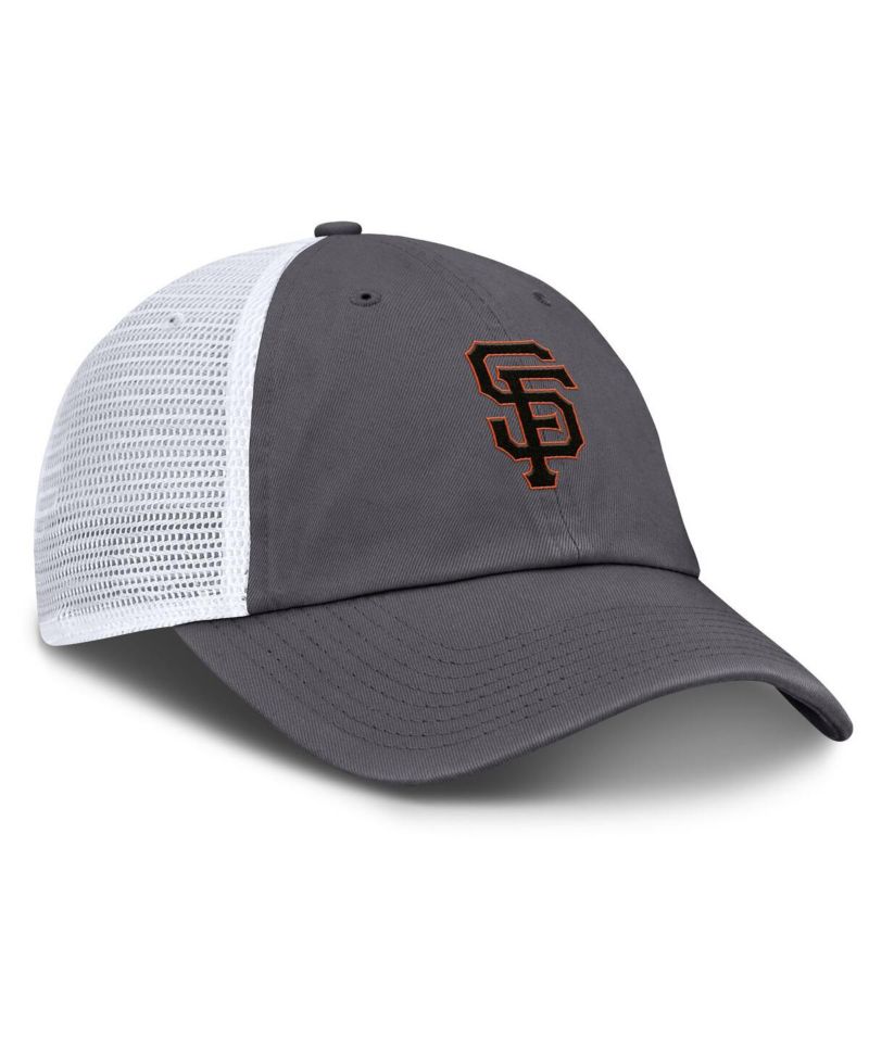 Men's Gray San Francisco Giants Adjustable Trucker Hat