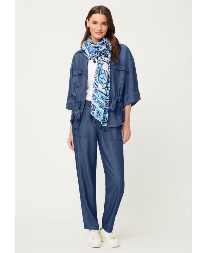 Women's Soft Denim-Look Jacket