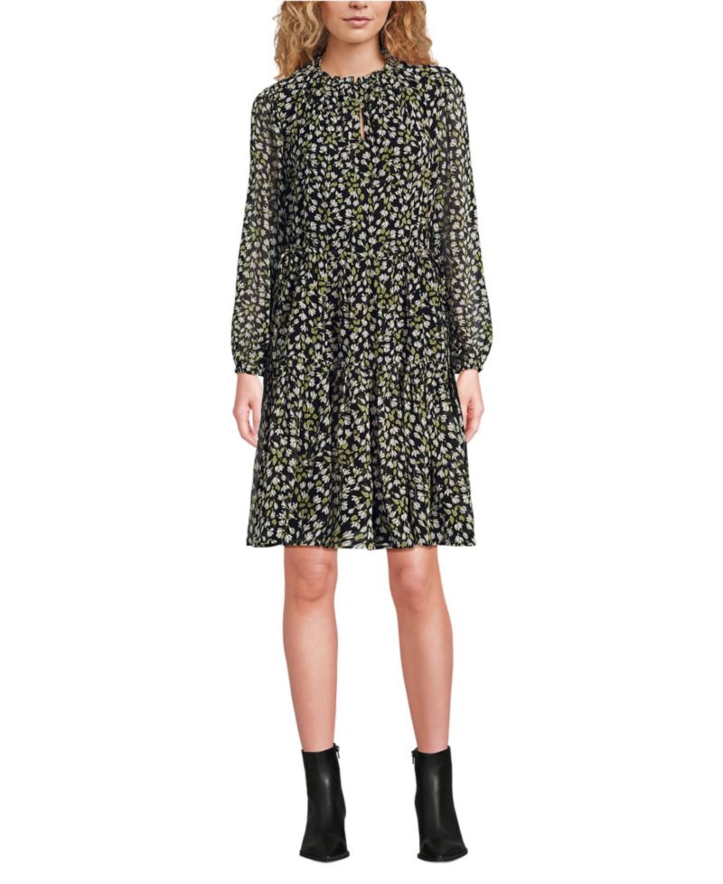Women's Chiffon Above the Knee Adjustable Dress
