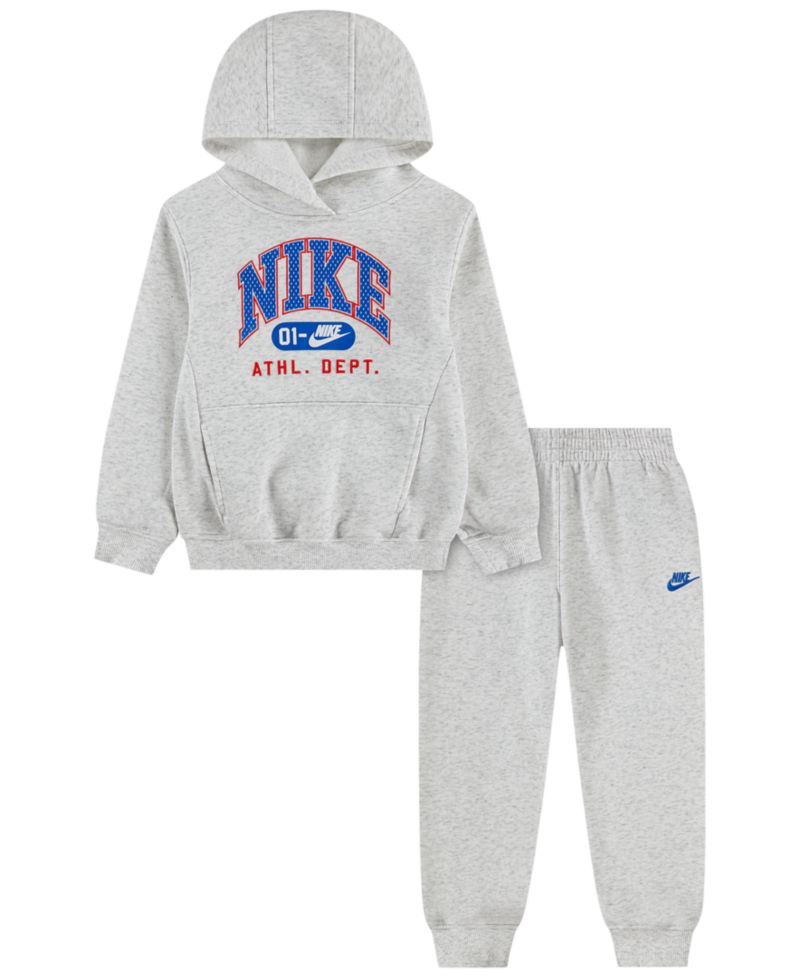 Boys' 2T-7 Fleece Pullover Hoodie and Joggers, 2-Piece Set