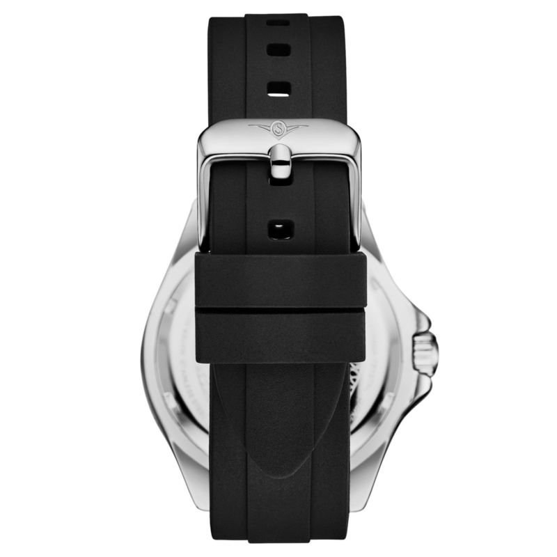 Men s Quartz Depthmaster Diver Watch with Silicone Strap, 42mm Case