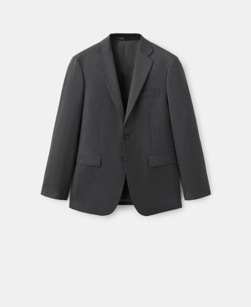 Men's Wool Slim-Fit Suit Jacket