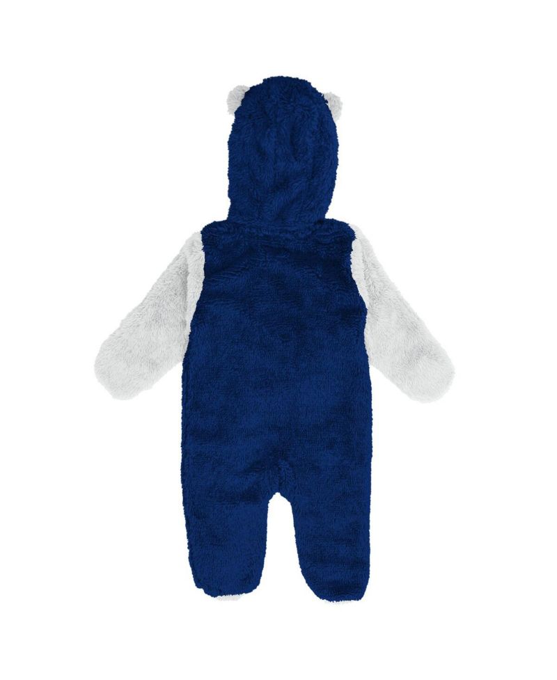 Baby Boys and Girls Blue Tampa Bay Lightning Stay Napping Fleece Bunting Full-Zip Hooded Sleeper