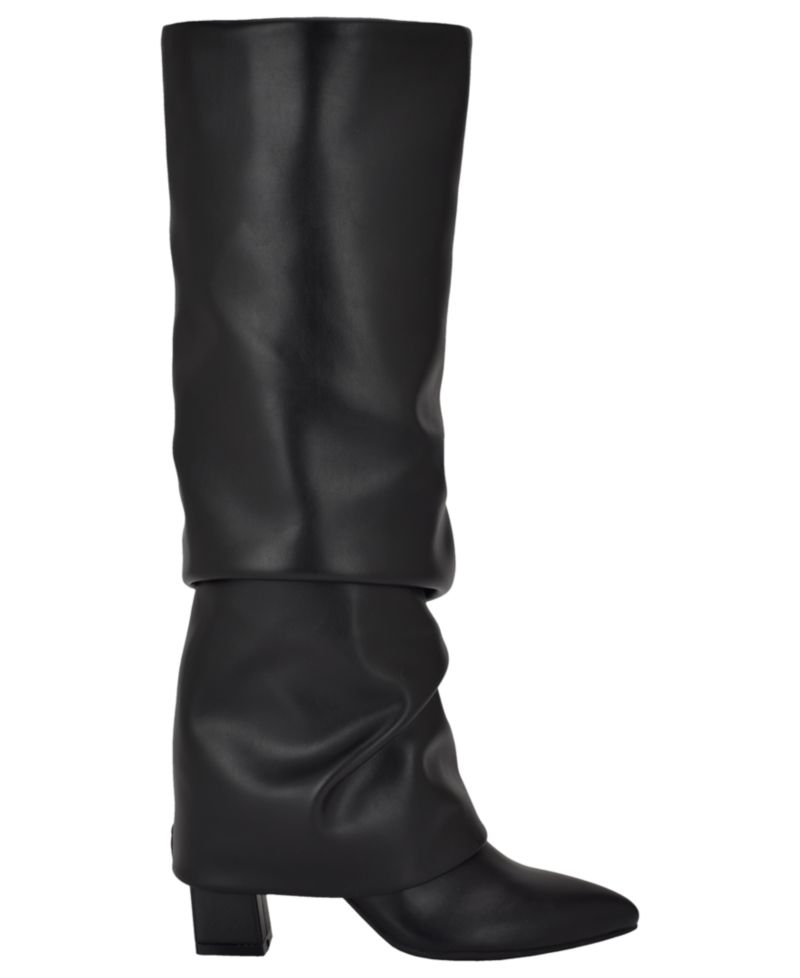 Women's Geima Tall Slouchy Foldover Block Heel Boots, Regular & Wide Calf