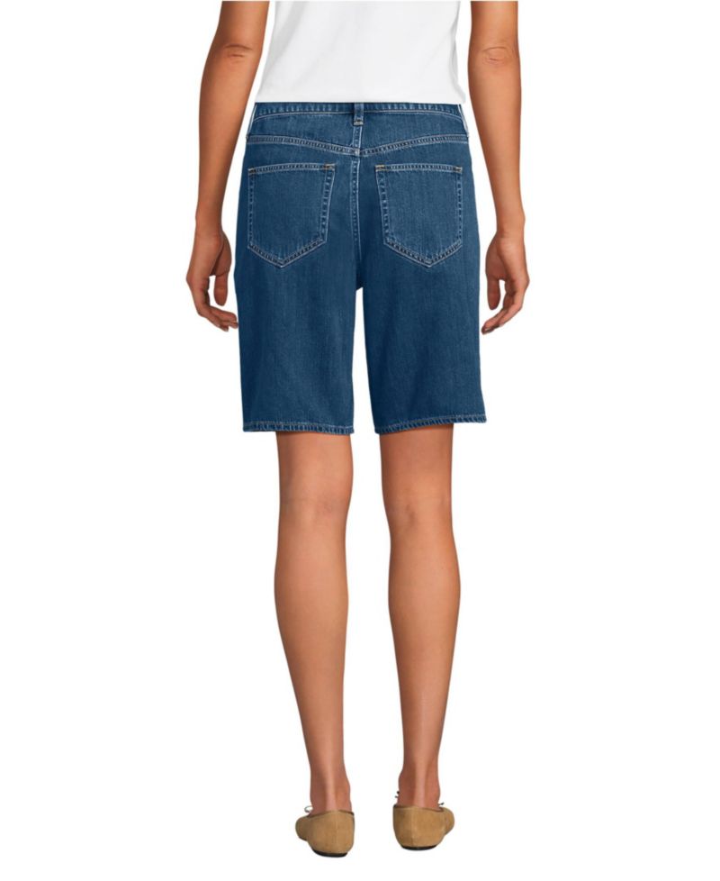 Petite Lightweight Denim Mid Rise 10" Shorts