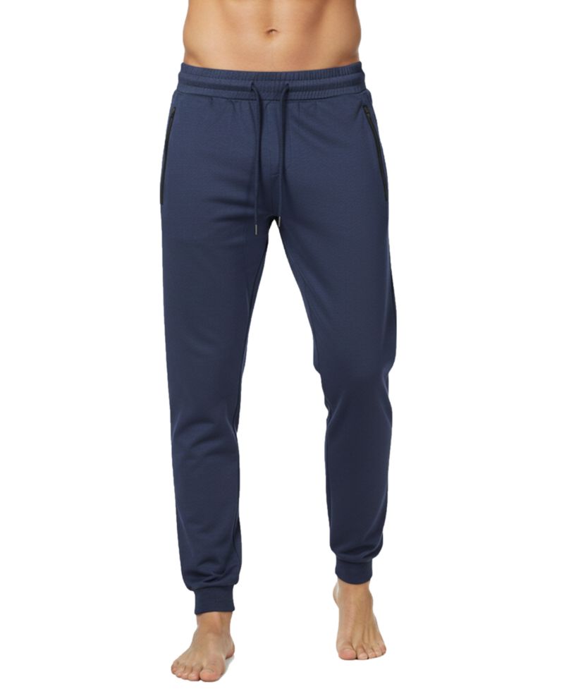Men's Slim-Fit Tech Joggers Zipper Pockets Sweatpants