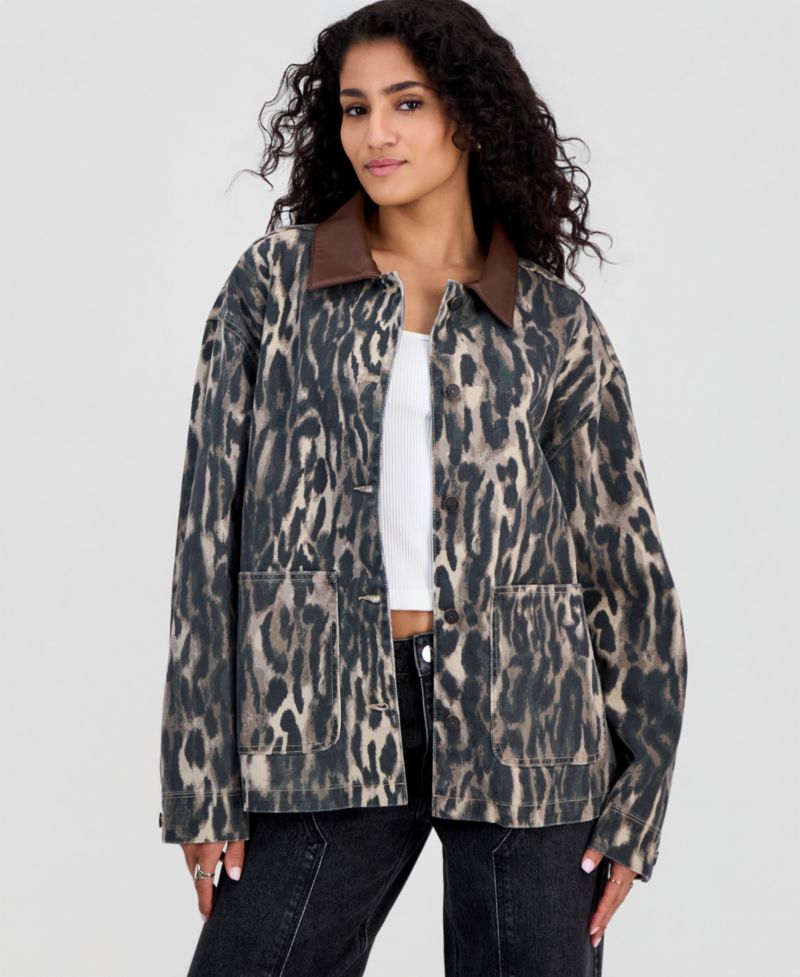 Juniors' Twill Barn Jacket