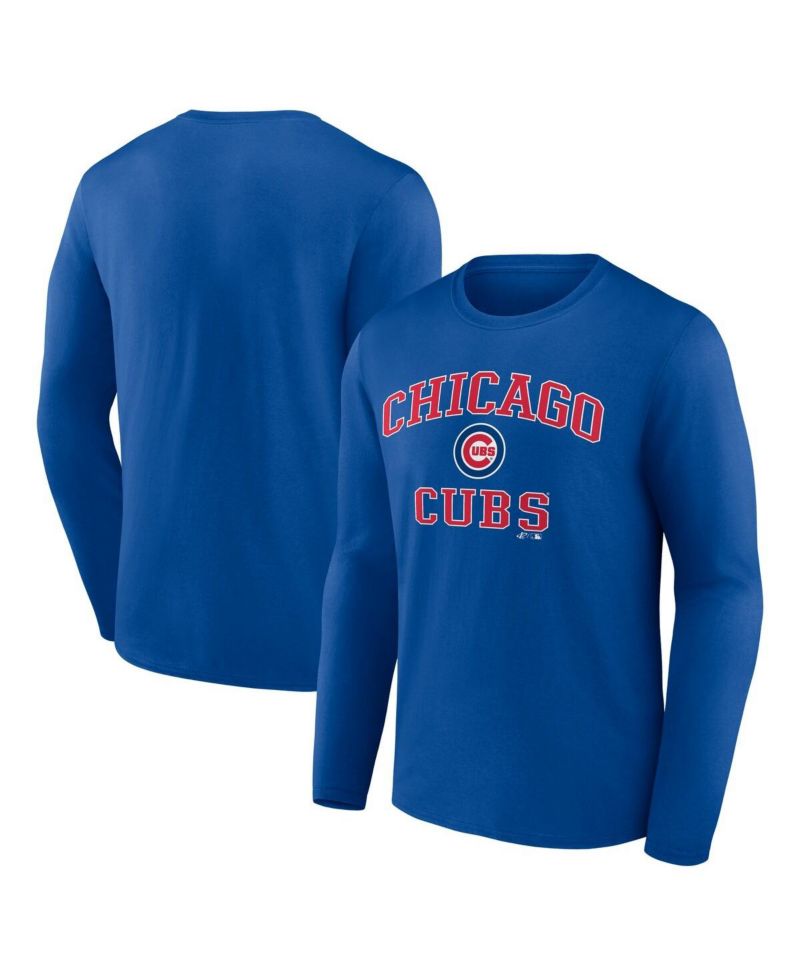 Men's Royal Chicago Cubs Heart & Soul Long Sleeve T-Shirt