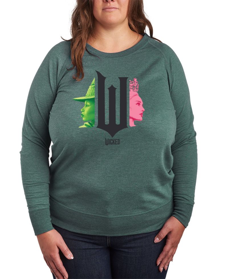 Plus Size Wicked Elphaba Glinda Graphic Pullover T-Shirt
