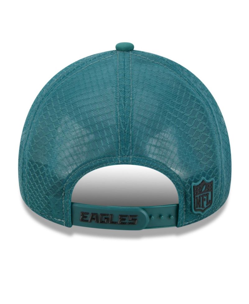 Big Boys and Girls Midnight Green Philadelphia Eagles 2026 Sideline Apex 9FORTY Adjustable Trucker Hat