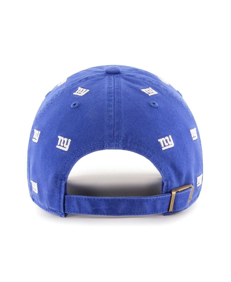 Men's and Women's Royal New York Giants Confetti Clean Up Adjustable Hat