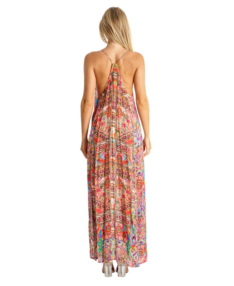 Women's Scoop neck t- back maxi dress