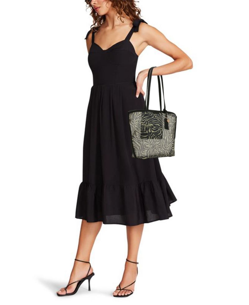 Printed Medium Tote Handbag