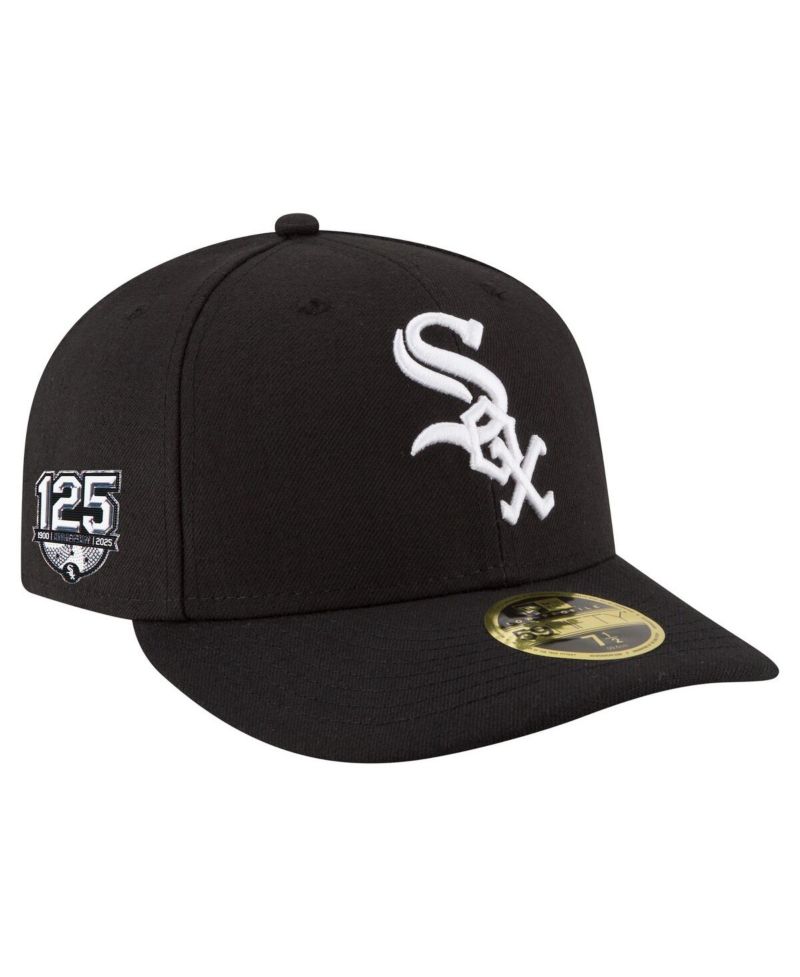 Men's Black Chicago White Sox 125th Anniversary Low Profile 59FIFTY Fitted Hat