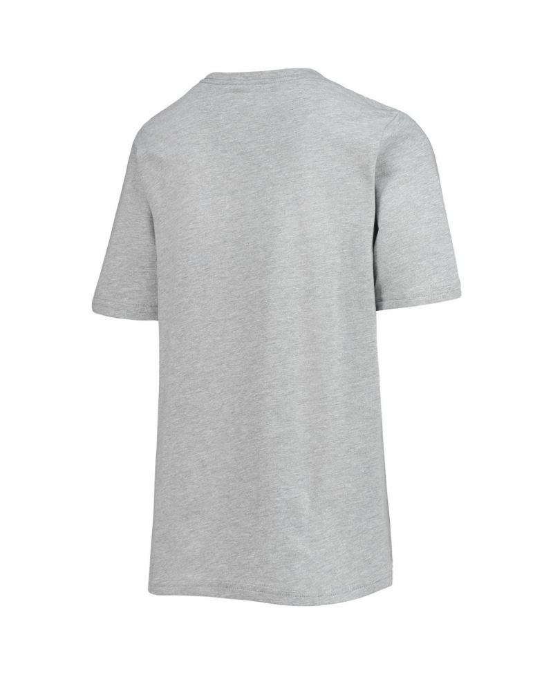 Big Boys Alonzo Mourning Heathered Gray Miami Heat Hardwood Classics King of the Court Player T-shirt