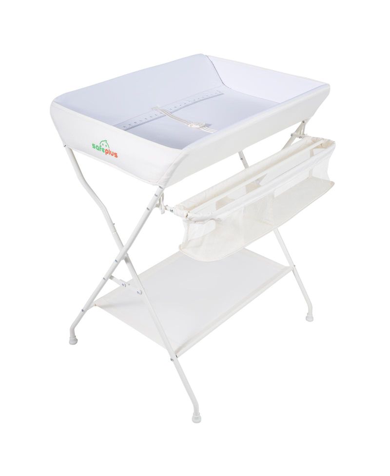 Infant Baby Changing Table Folding Diaper Station Organizer with Storage
