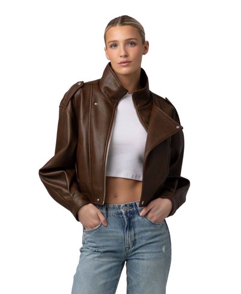 Women's High Mock Collar Jacket
