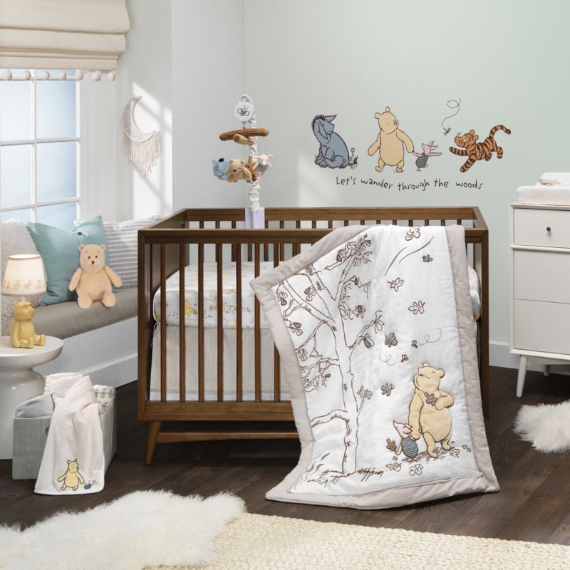 Lambs and Ivy Disney Baby Storytime Pooh Soft Creamy White Changing Pad Cover