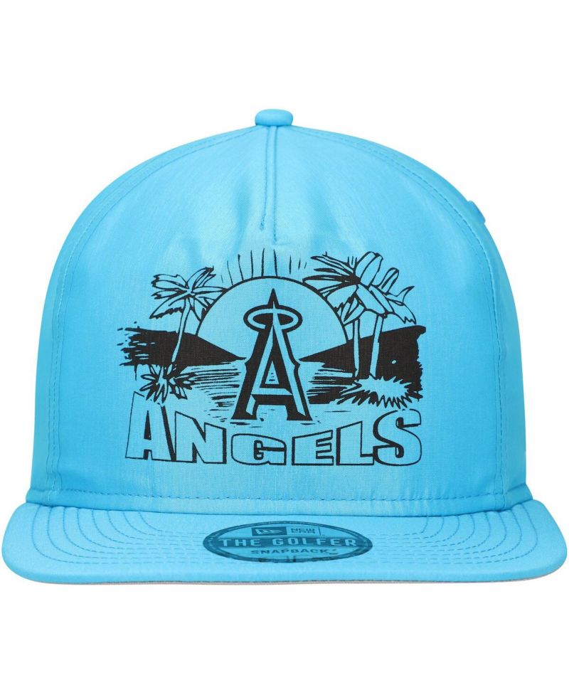Men's Blue Los Angeles Angels Neon Golfer Snapback Hat