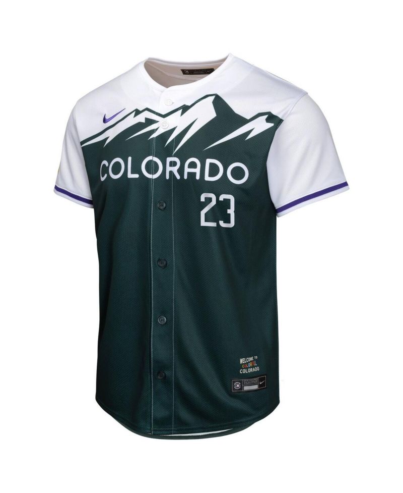 Big Boys and Girls Kris Bryant Green Colorado Rockies City Connect Limited Player Jersey