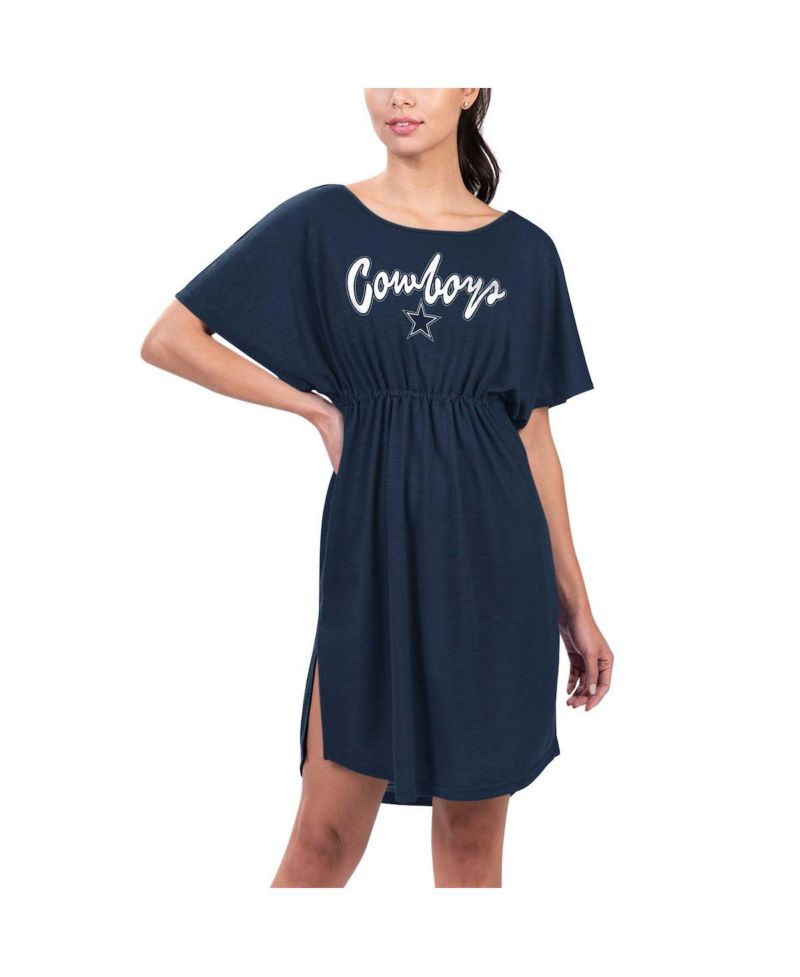 Women's Navy Dallas Cowboys Versus Swim Cover-Up