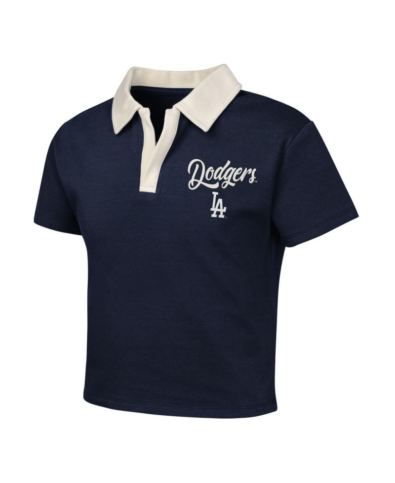 Girls Big Boys and Girls Navy Los Angeles Dodgers Base Trainer Johnny Polo and Skort Set