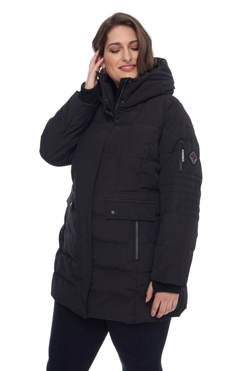 Plus Size Kootney Mid-Length Winter Parka Coat
