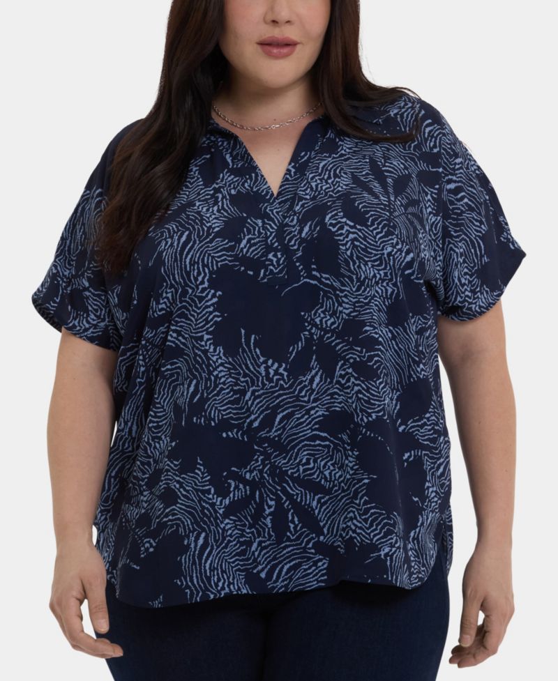 Plus Size Becky Short-Sleeve Top