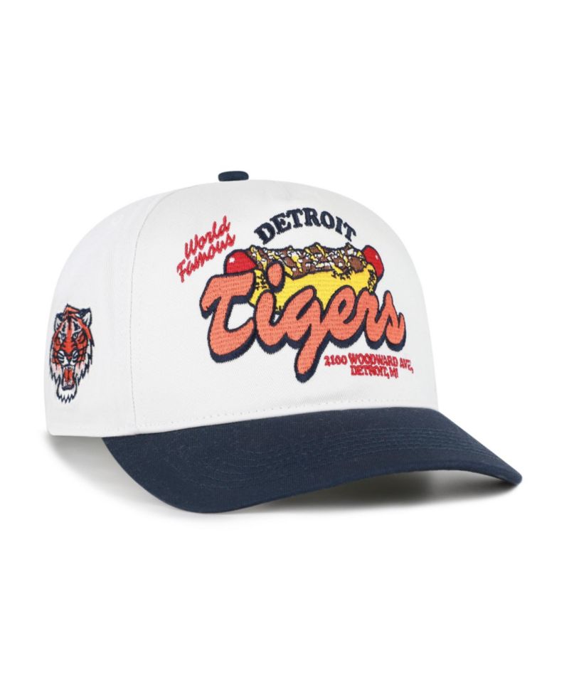 Men's '47 White/Navy Detroit Tigers Glizzy Collection Hitch Adjustable Hat