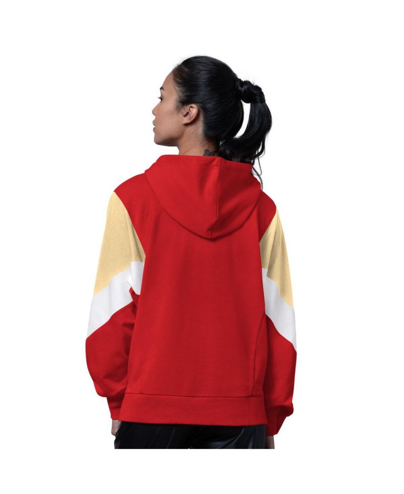 Women's Scarlet San Francisco 49ers Scrimmage Hoodie