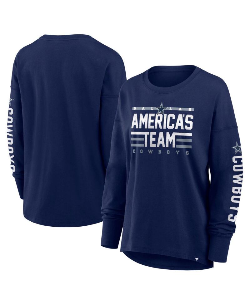 Women's Navy Dallas Cowboys Hometown Legacy Long Sleeve T-Shirt