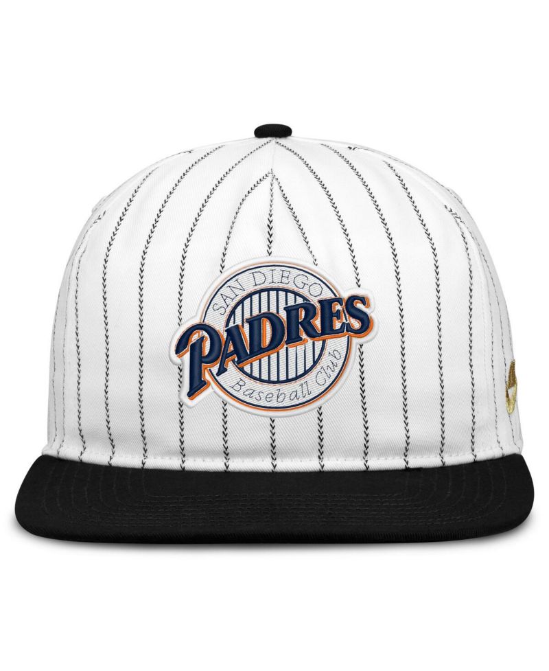 Men's White/Black San Diego Padres Cooperstown Collection Pro Adjustable Hat