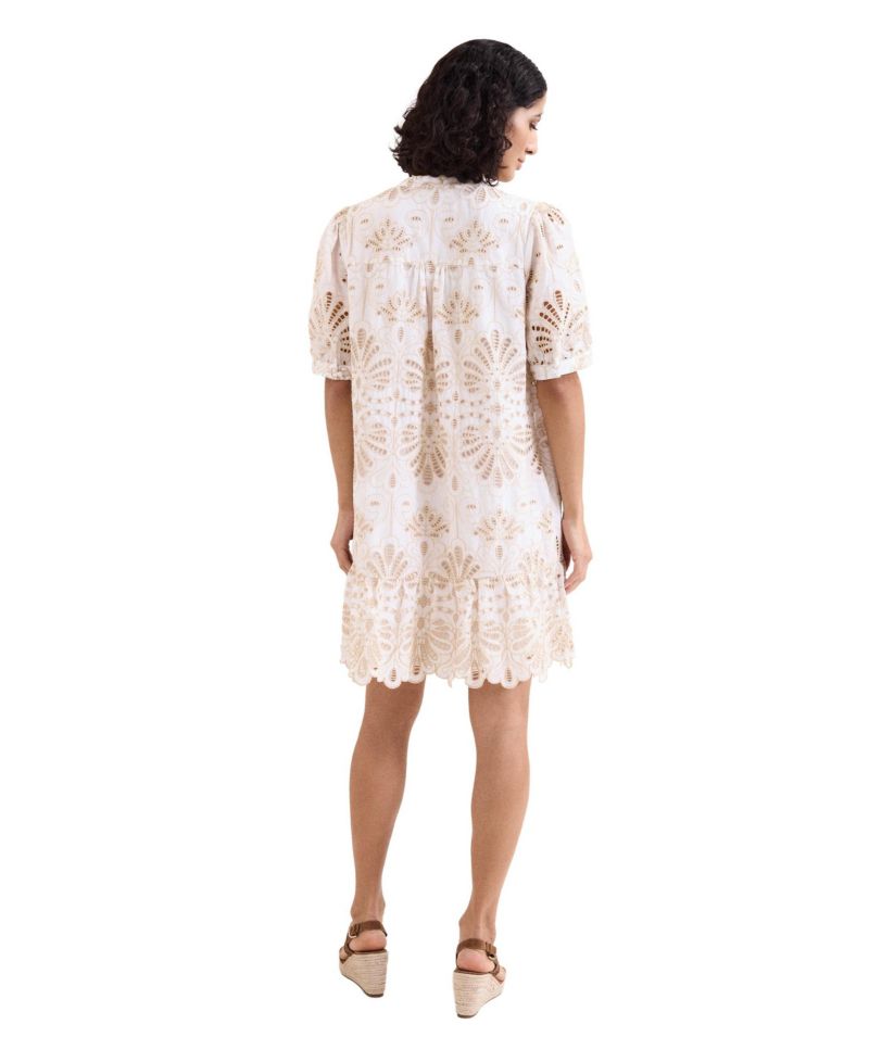Women's Liliana Puff-Sleeve V-Neck Floral Mini Dress