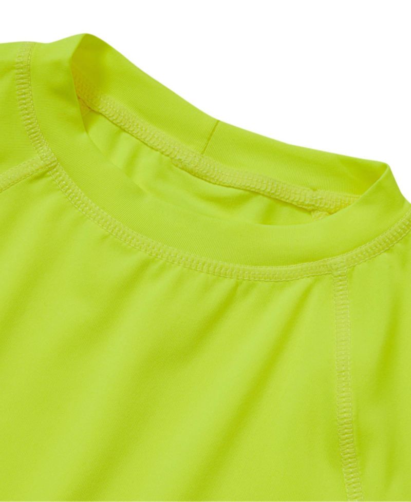 Big Boys Husky Sunshade UPF 50 Short Sleeve Solid Rash Guard