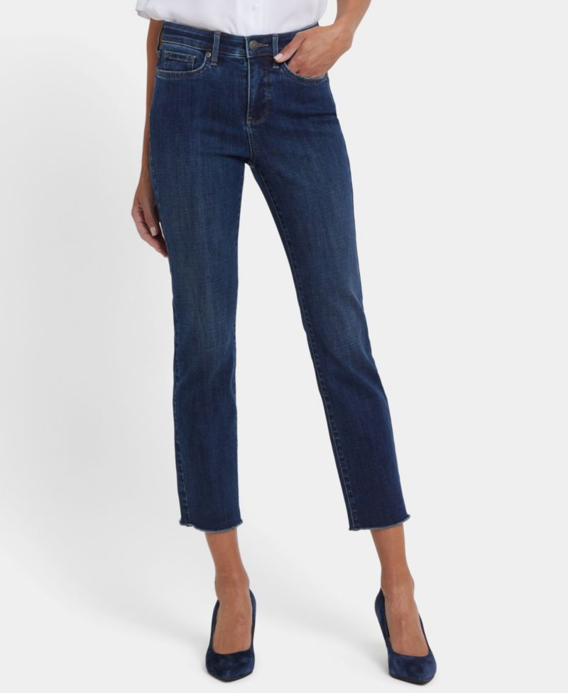 Petite Sheri Slim Ankle Jeans with Rolled Cuffs and Lift Tuck Technology