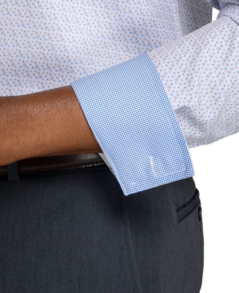 Men's Slim-Fit Performance Stretch Comfort Dress Shirt