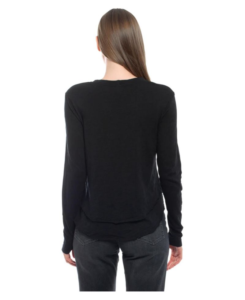 Women's Long Sleeve Mock Layer Tee