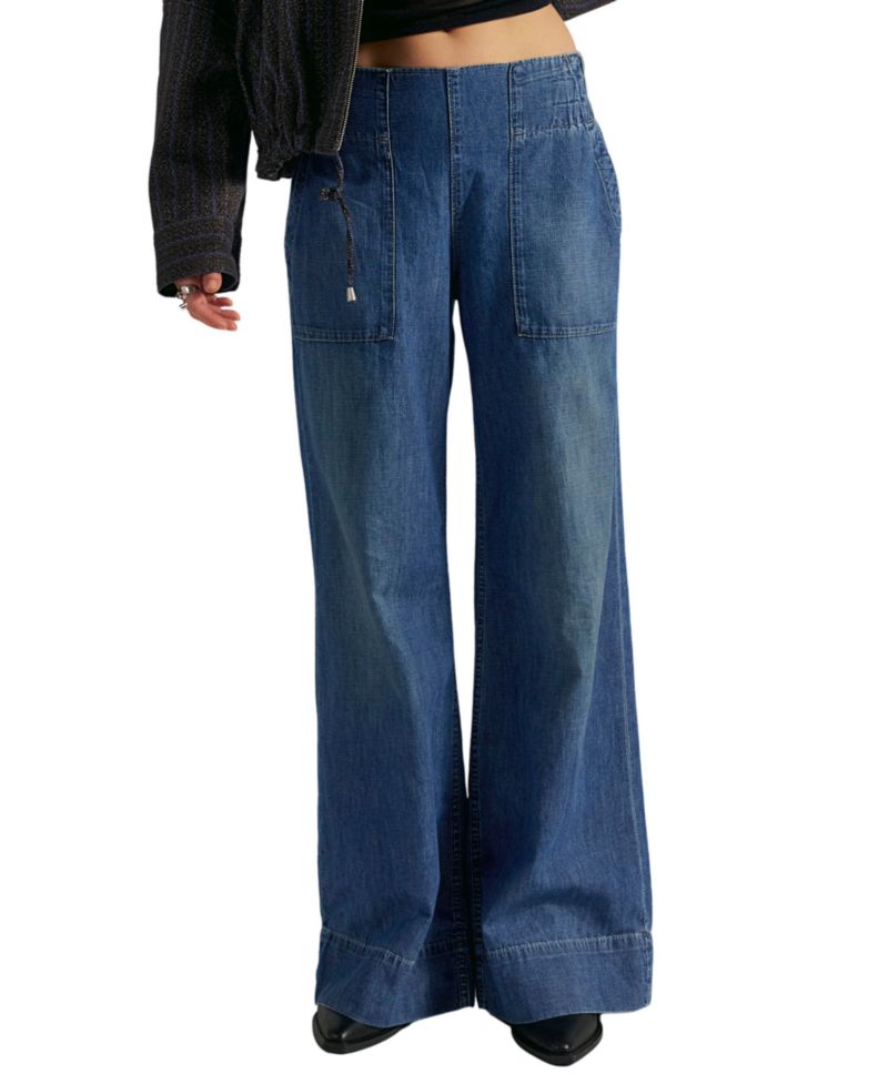 Women's We The Free Mid-Rise Wide-Leg Utility Jeans