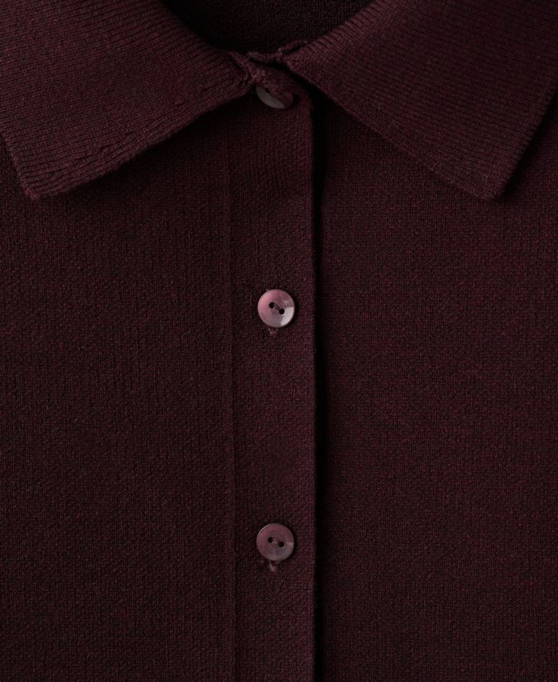 Women's Shirt Collar Cardigan Sweater