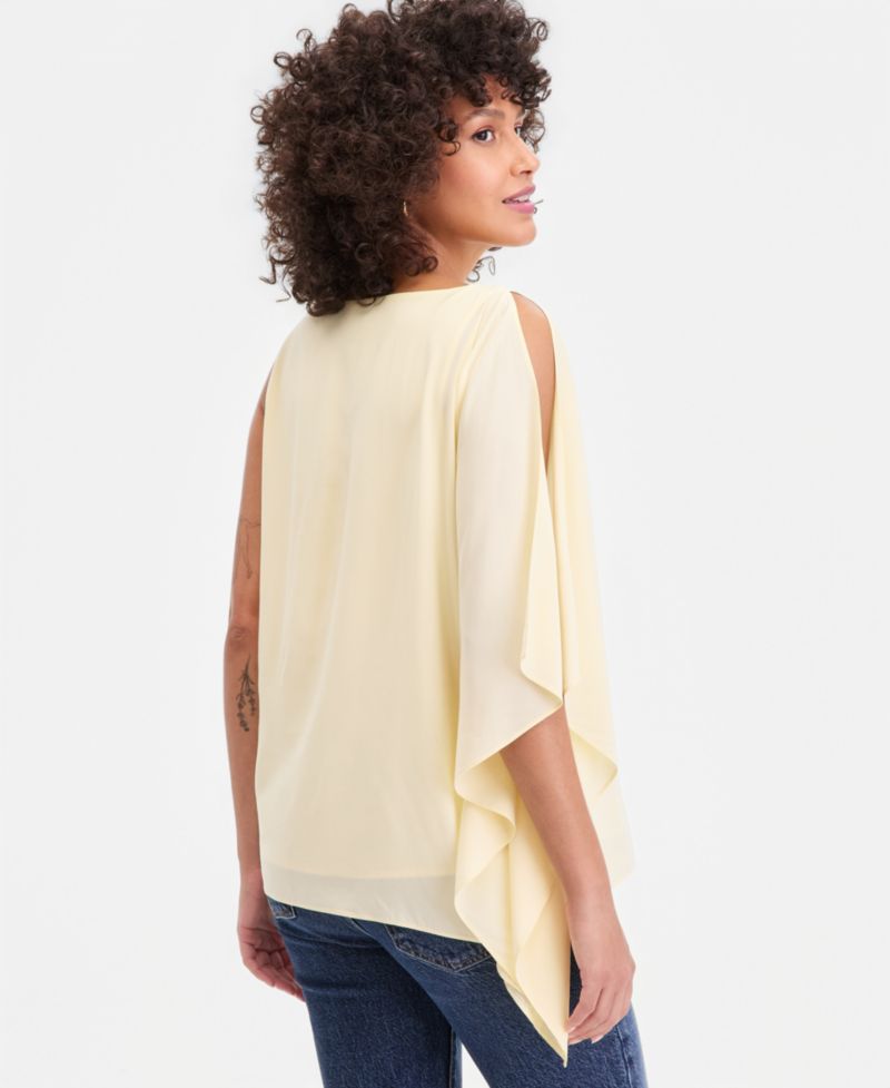 Women's Asymmetrical-Hem One-Shoulder Tunic