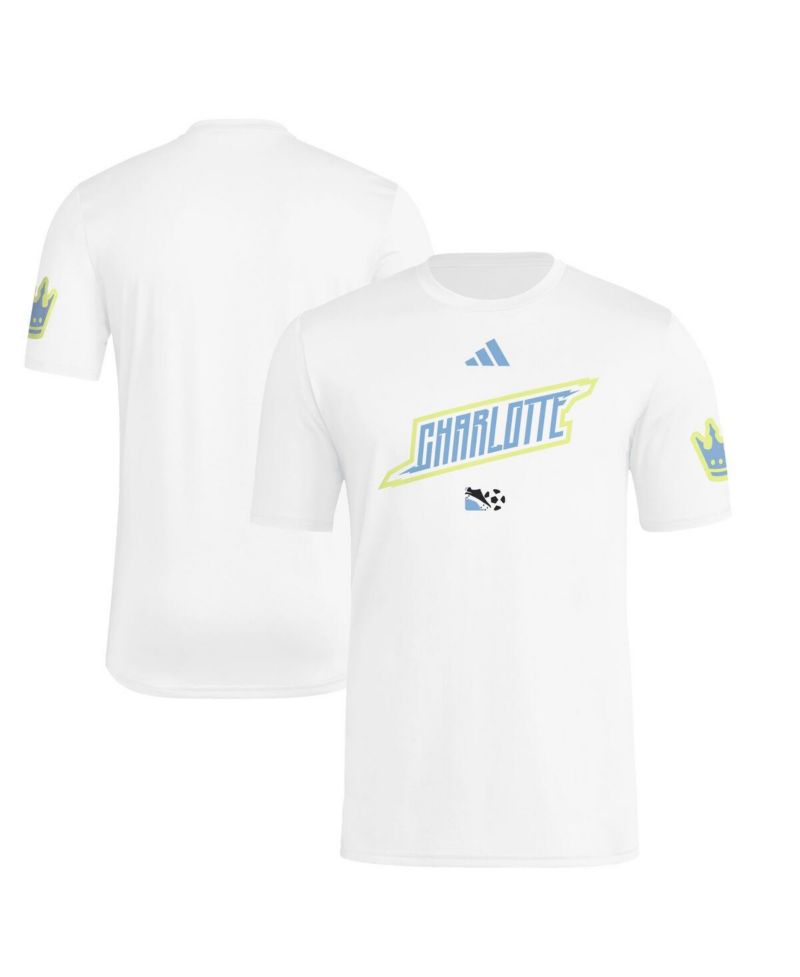 Men's White Charlotte FC 2025 Archive Collection Jersey Hook T-Shirt