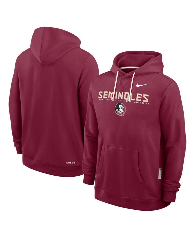 Men's Garnet Florida State Seminoles 2025 Sideline Standard Issue Dri-FIT Hoodie