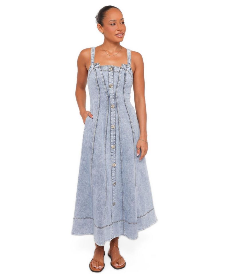 Women's Katie Denim Maxi Dress