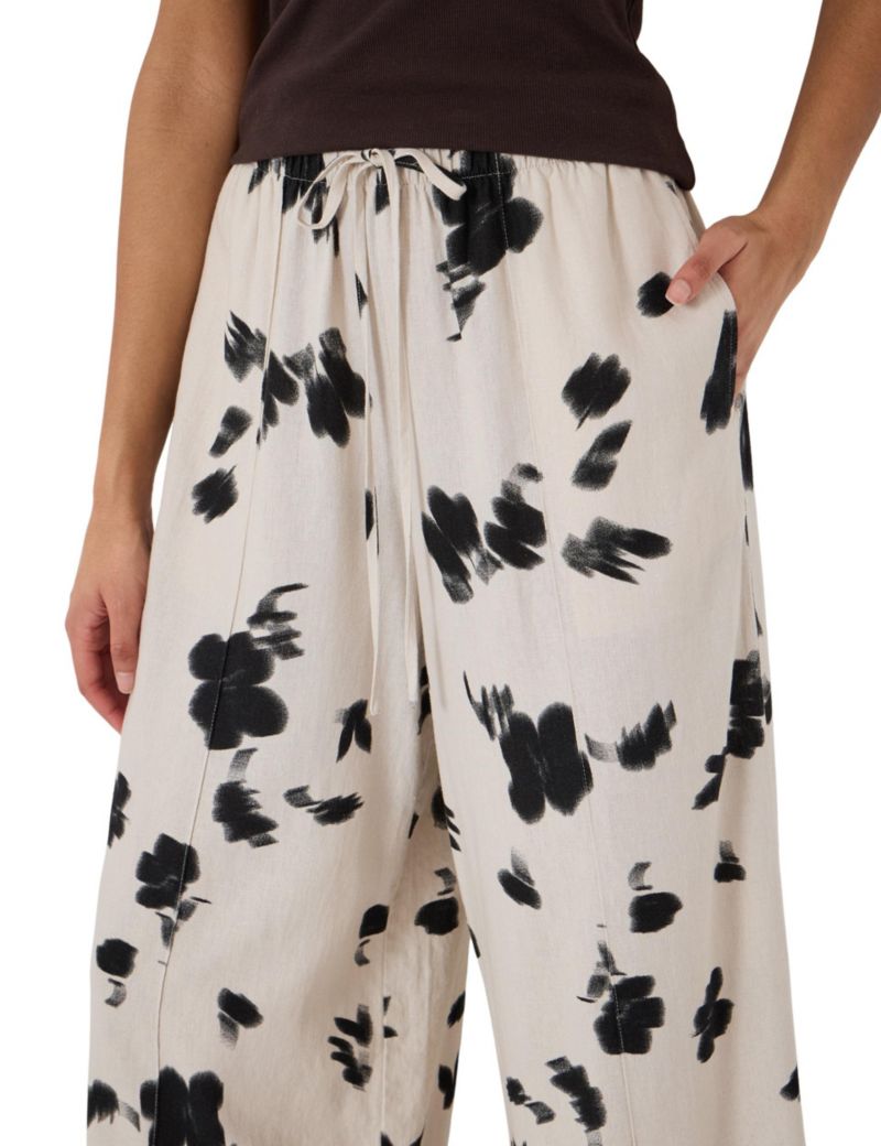 Women's Petunia Linen Blend Wide Leg Trousers