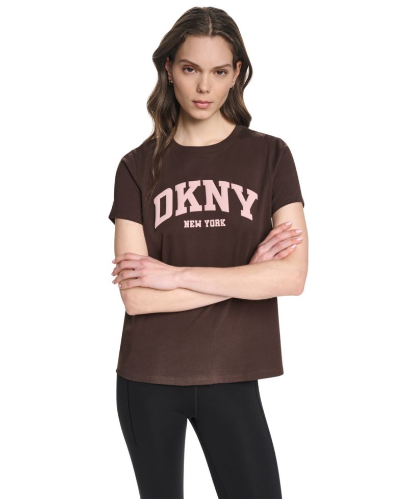 Women's Puff Varsity Logo Relaxed Fit Crew Neck Tee