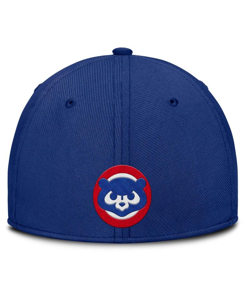 Men's Gray/Royal Chicago Cubs Rise Swoosh Performance Flex Hat
