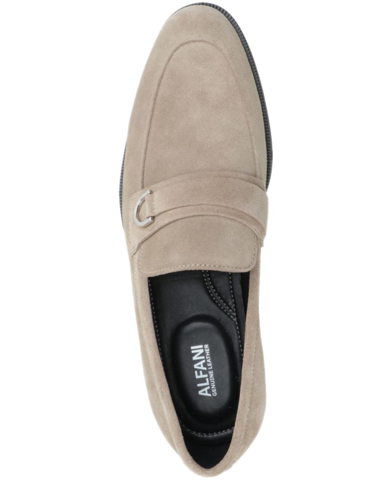 Men's Genuine Suede Slip-On Buckle Loafers